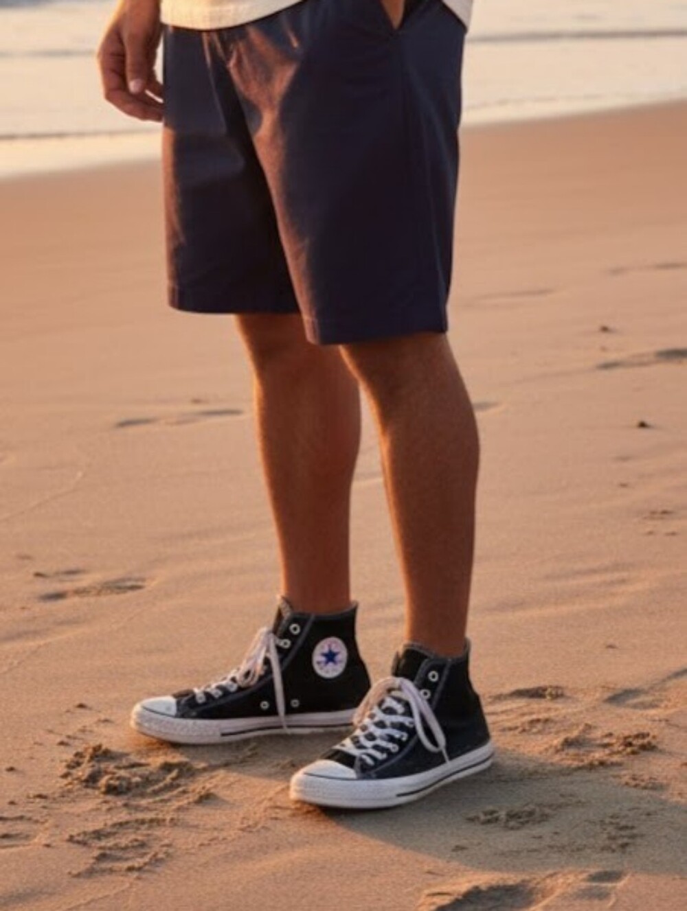 Black Canvas Classic Vintage Chuck Taylor Converse High-Top  Sneakers